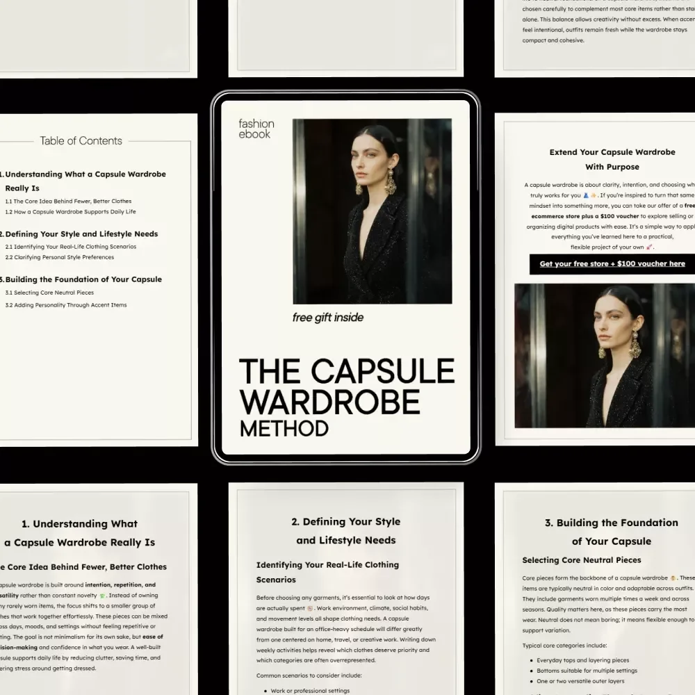 The Capsule Wardrobe Method | How to Build a Capsule Wardrobe eBook for a Simplified, Stylish Closet