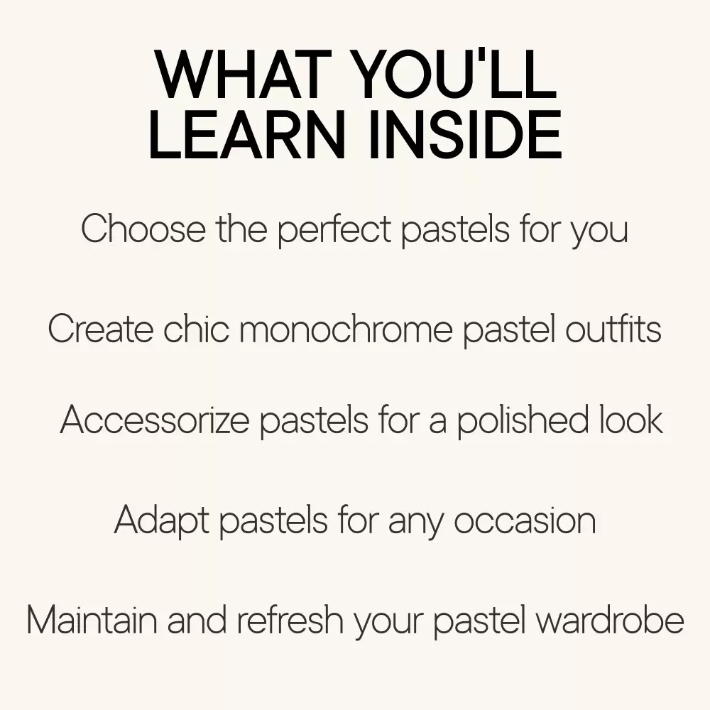 Soft Shades with Style: The Ultimate Guide to Wearing Pastels with Elegance – Digital Download eBook