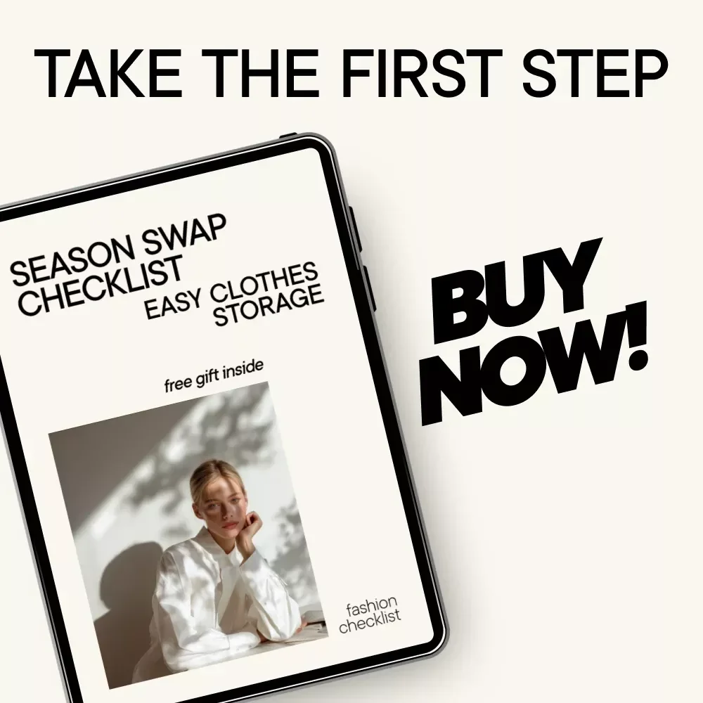 Season Swap Checklist: Easy Clothes Storage | Seasonal Wardrobe Organization Guide, Closet Declutter Planner, Digital Download
