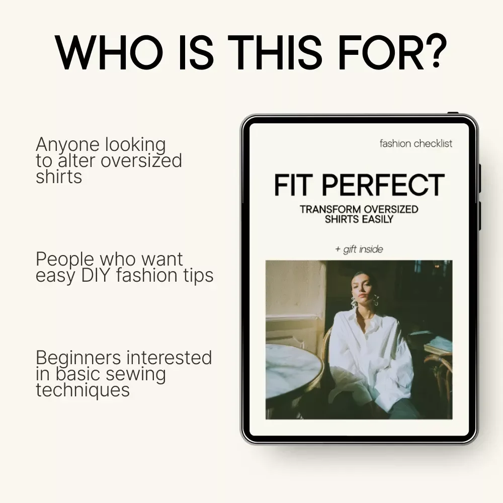 Fit Perfect: Transform Oversized Shirts Easily - A Step-by-Step Guide to Altering and Styling Too-Big Shirts