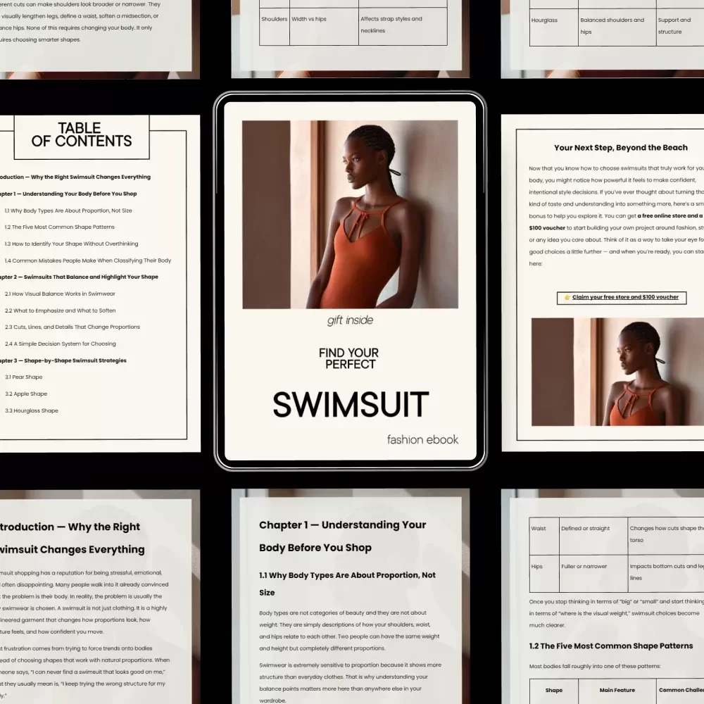 Find Your Perfect Swimsuit – A Body Type–Focused eBook Guide to Choosing Flattering Swimsuits for Your Body Type