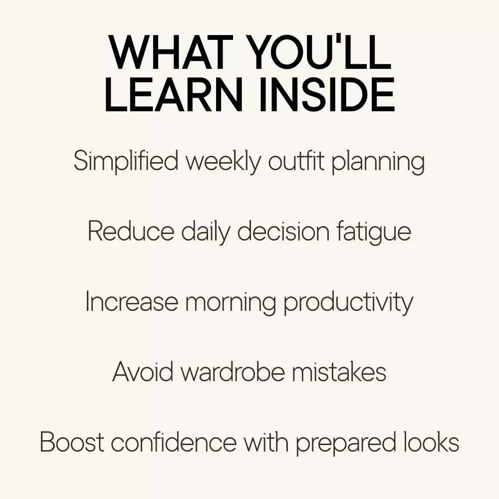 Getting Dressed Feels Easier When You Plan Ahead - Outfit Planning Guide for the Week Ahead