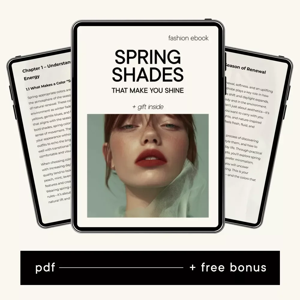 Spring Shades That Make You Shine - Digital Download Guide for Color Confidence & Stylish Spring Wardrobe
