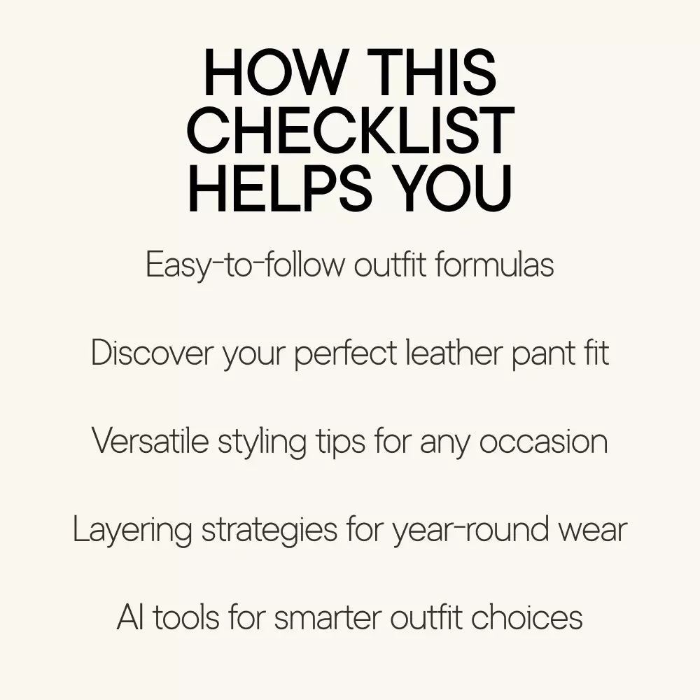 Everyday Outfits with Leather Pants: Casual, Chic, and Versatile Styling Guide