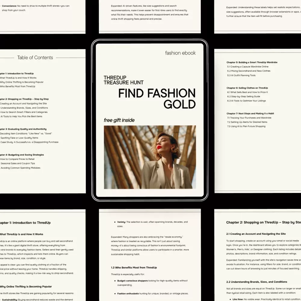ThredUp Treasure Hunt: Find Fashion Gold – A Smart Guide for Buying Clothes on ThredUp