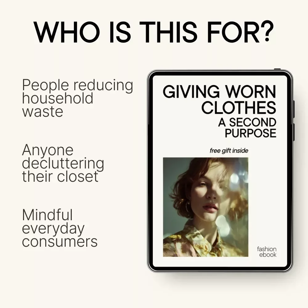 Giving Worn Clothes a Second Purpose – Eco-Friendly eBook Guide on how to recycle old clothes that can't be donated | Sustainable Living Digital Download
