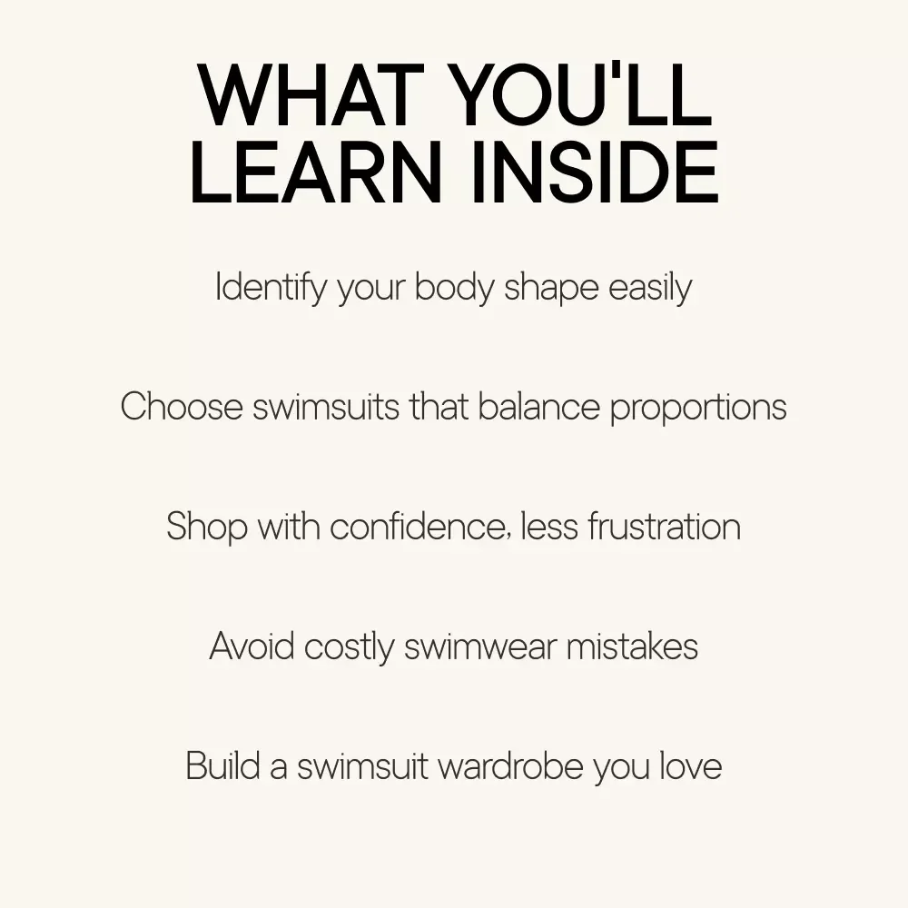 Find Your Perfect Swimsuit – A Body Type–Focused eBook Guide to Choosing Flattering Swimsuits for Your Body Type