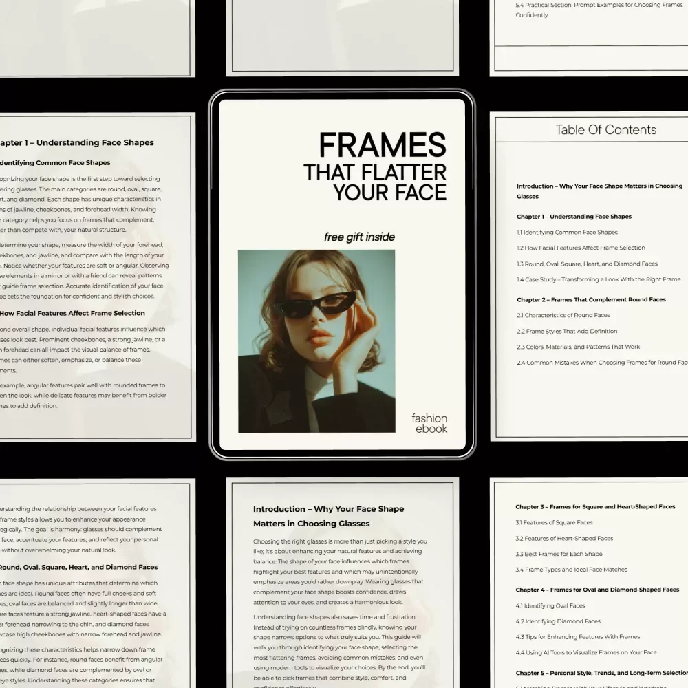 Frames That Flatter Your Face – A Complete Face Shape Glasses Guide to Choosing Eyeglass Frames That Truly Suit You