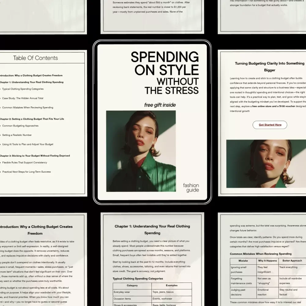 Spending on Style Without the Stress: How to Create a Clothing Budget for Freedom and Flexibility