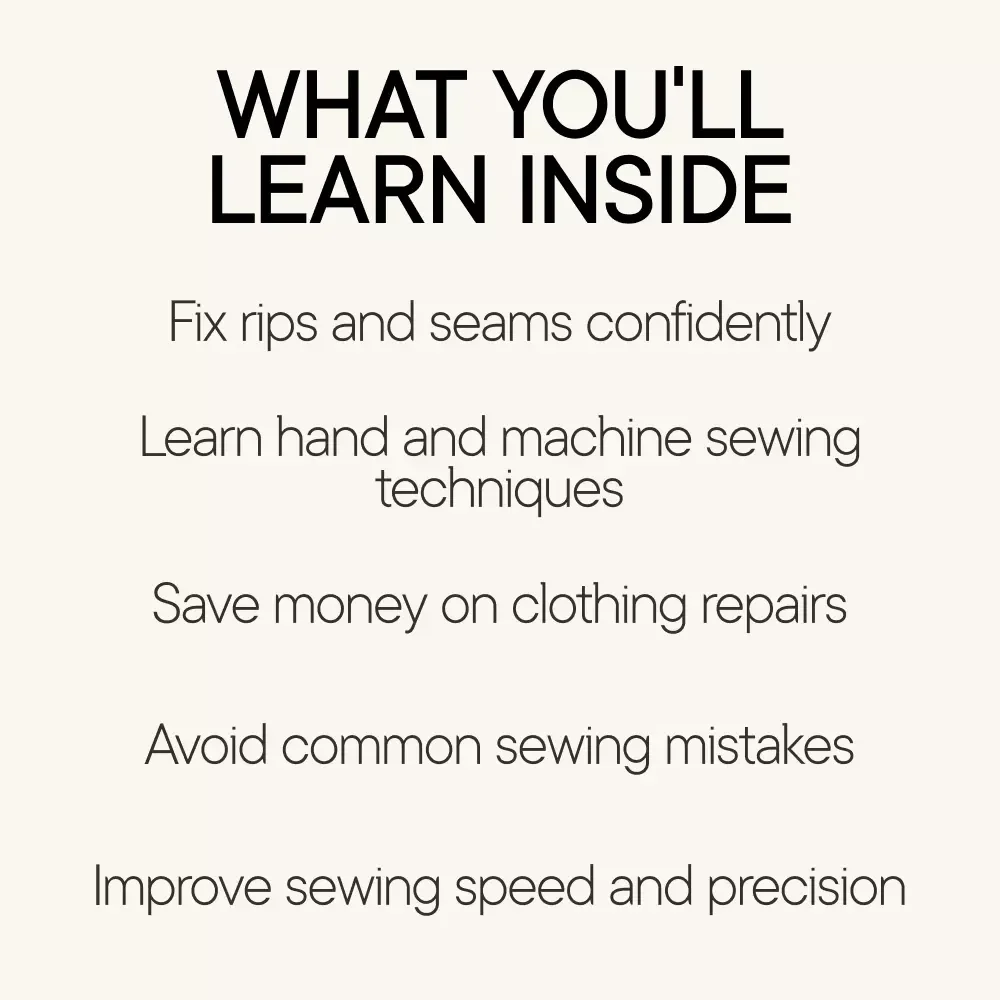 Stitch It Right: Master Seam Repairs – The Ultimate eBook Guide to Fixing Ripped Seams