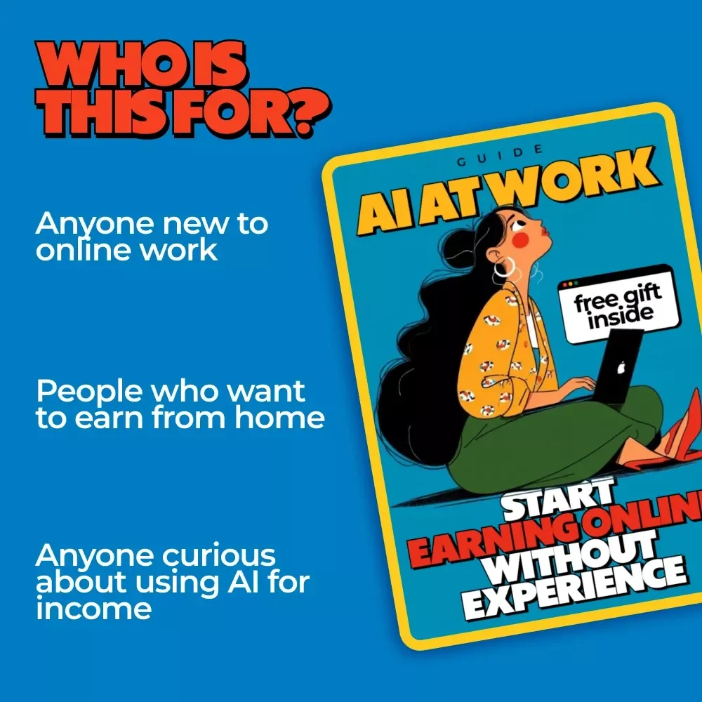 AI at Work: Start Earning Online Without Experience | Beginner-Friendly AI Online Work Guide, Digital Download, Make Money Online eBook, Side Hustle for Beginners