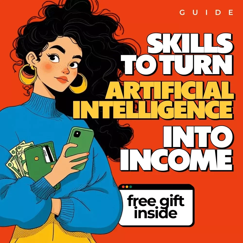 Skills to Turn Artificial Intelligence into Income | AI Skills Guide for Beginners, Make Money with AI, Digital Download eBook, Online Income Blueprint
