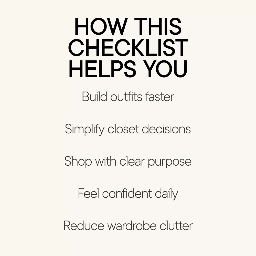 The “Always Ready” Closet – Digital Checklist | 10 wardrobe essentials every woman needs | Effortless Everyday Style Guide