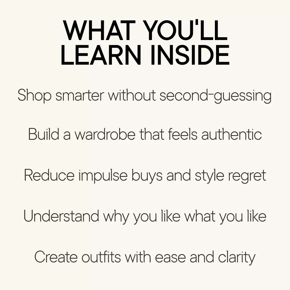 Find Your Personal Style Without Guessing – Digital Style Guide, Personal Style Workbook, Wardrobe Clarity eBook, Fashion Self-Discovery Checklist