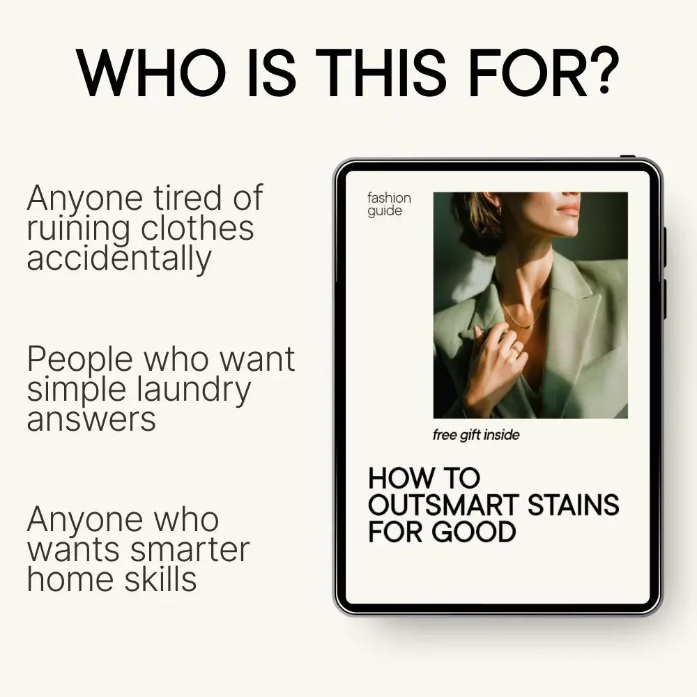 How to Outsmart Stains for Good – Smart Stain Removal Guide, Laundry Care eBook, Easy Fabric Cleaning Checklist, Digital Download