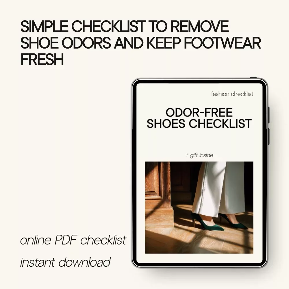 Odor-Free Shoes Checklist | Easy Guide on How to Remove Odor from Shoes Naturally | Printable Shoe Care Checklist