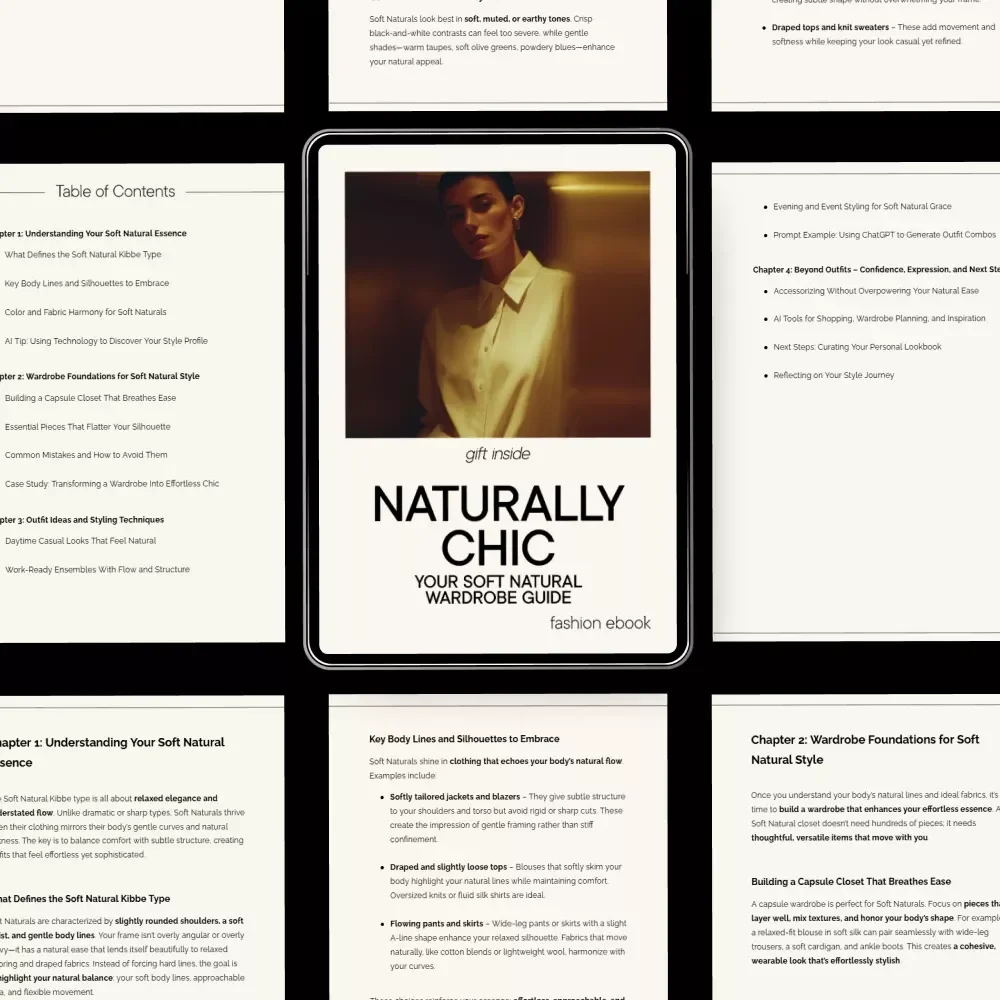 Naturally Chic: Your Soft Natural Wardrobe Guide - Kibbe Soft Natural Style eBook