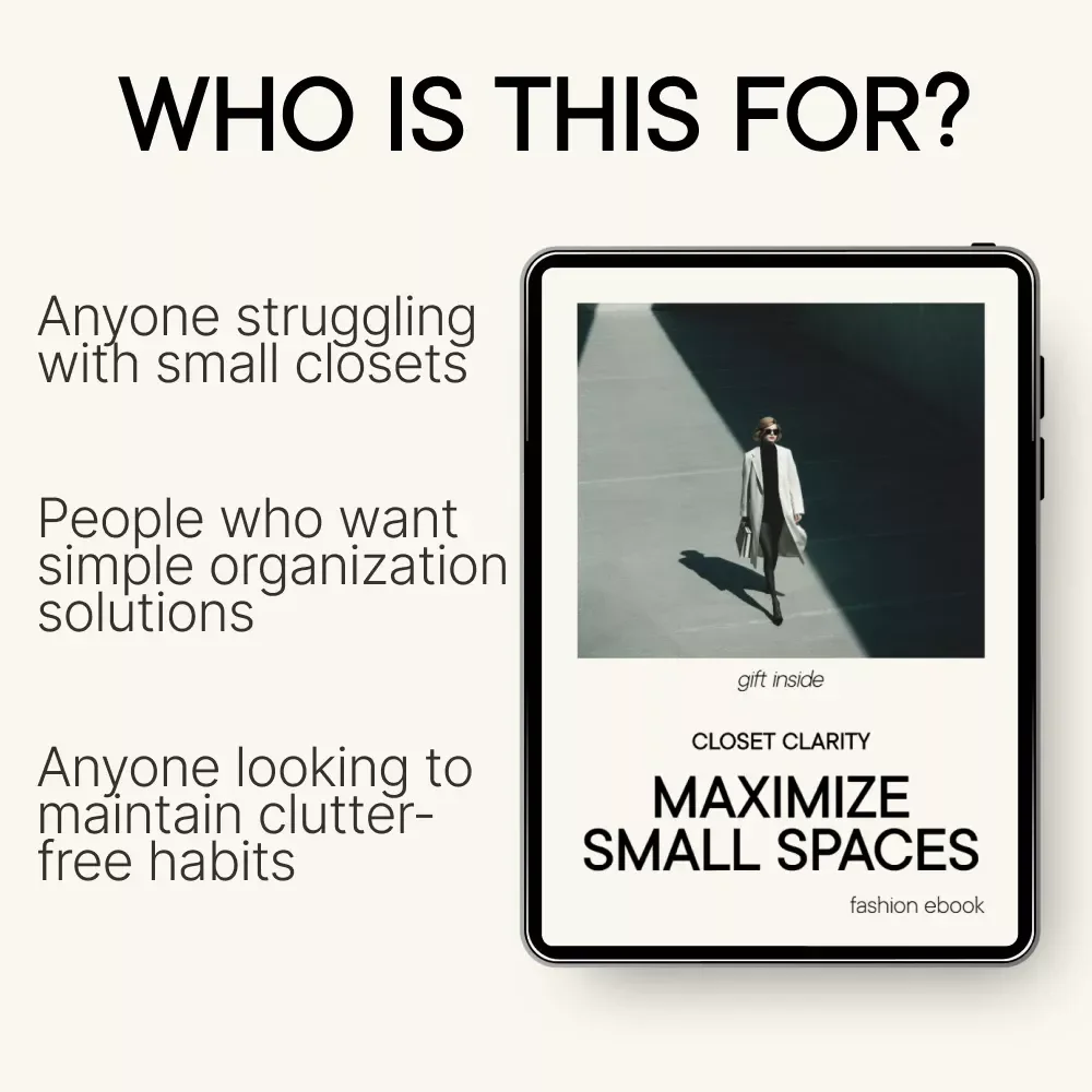 Closet Clarity: Maximize Small Spaces – Smart Small Closet Organization Guide, Decluttering & Storage Solutions eBook Digital Download