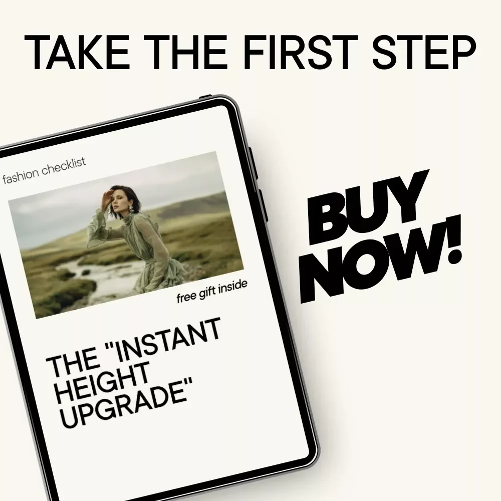 The “Instant Height Upgrade” Checklist | How to Look Taller With Clothing | Digital Style Checklist Download
