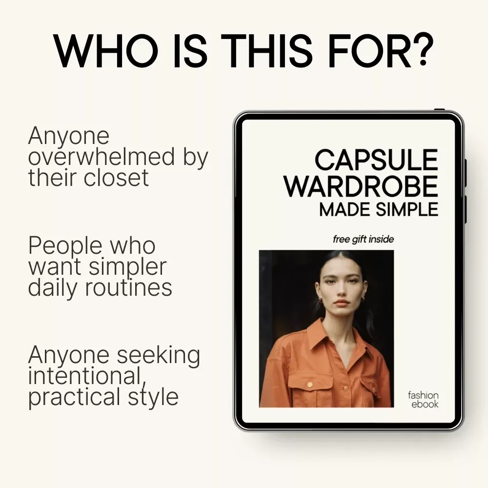 Capsule Wardrobe Made Simple | Minimalist Closet Guide, Capsule Wardrobe Planner, Everyday Outfit System, Digital Download eBook