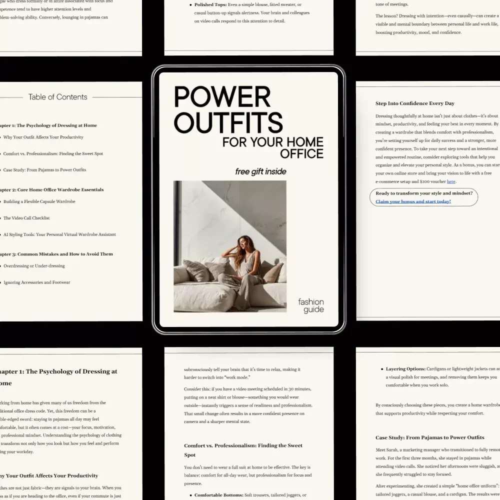 Power Outfits for Your Home Office: A Guide to Dressing for Productivity and Success