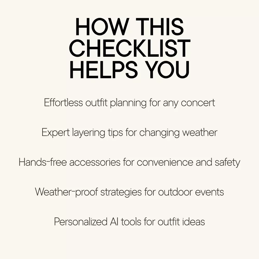 Concert Outfit Cheat Sheet: Your Ultimate Guide to What to Wear to a Concert