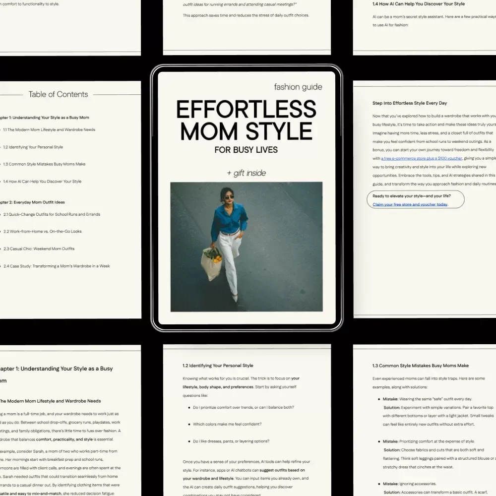 Effortless Mom Style for Busy Lives: Mom Outfit Ideas for Busy Moms