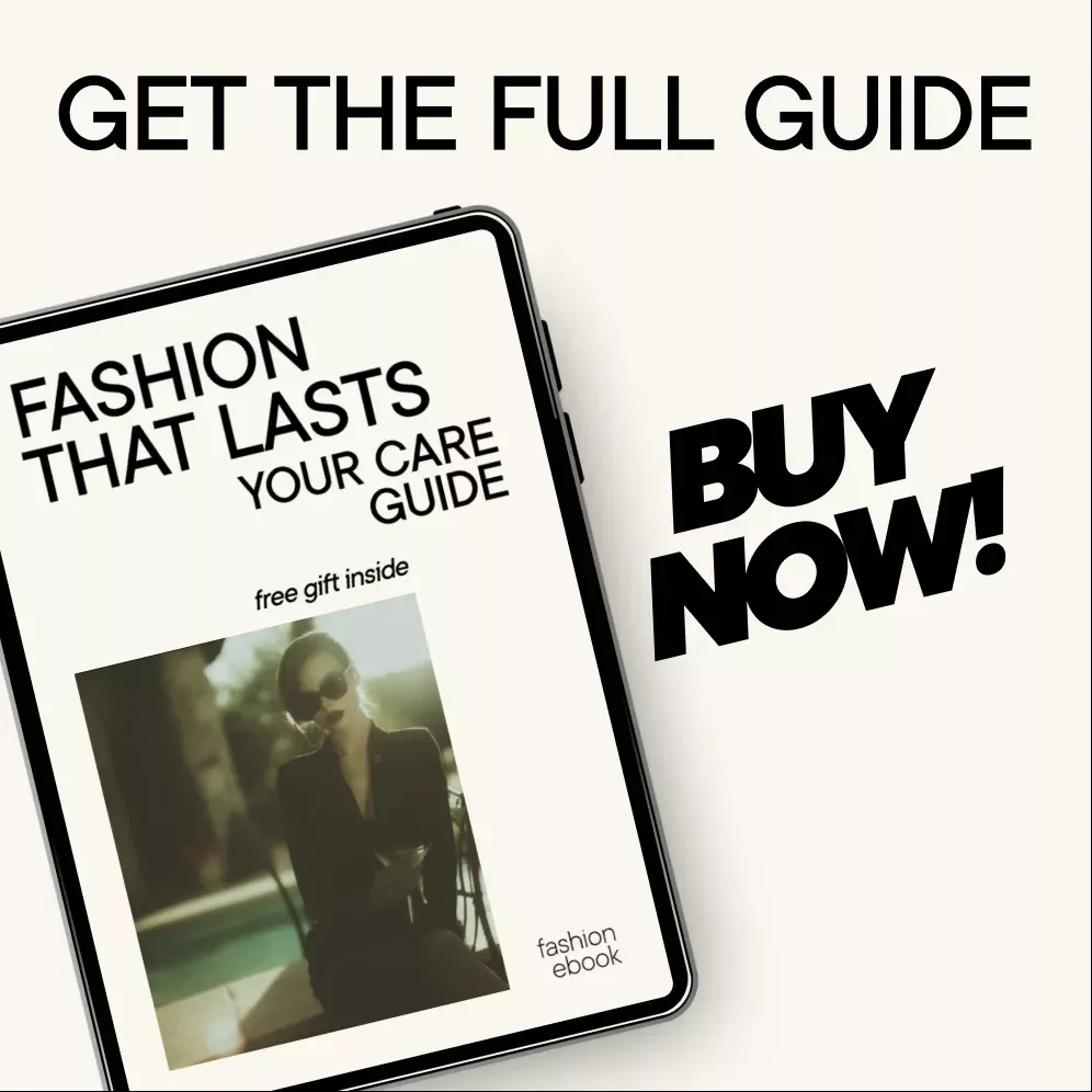 Fashion That Lasts: Your Care Guide – Sustainable Clothing Care eBook, Wardrobe Maintenance Checklist, Laundry & Fabric Care Digital Download