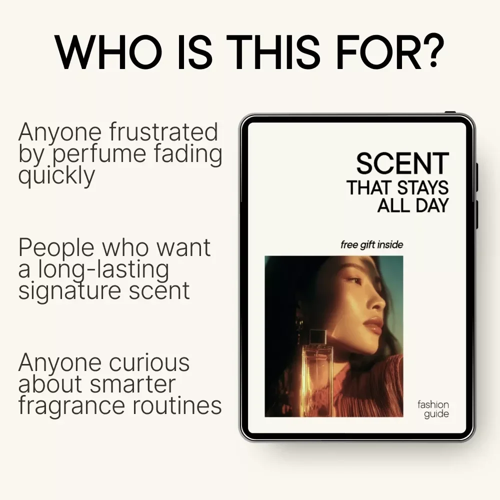 Scent That Stays All Day – Long-Lasting Perfume Guide, Fragrance Longevity eBook, How to Make Your Scent Last, Signature Scent Strategy Digital Download