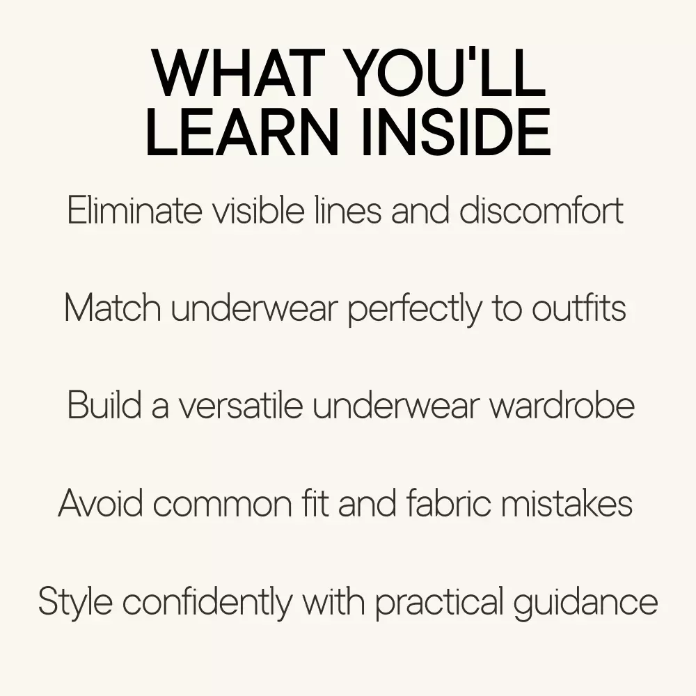 Smart Underwear Choices for Every Outfit – Digital Style Guide, Underwear Styling eBook, Seamless & Confident Outfit Solutions