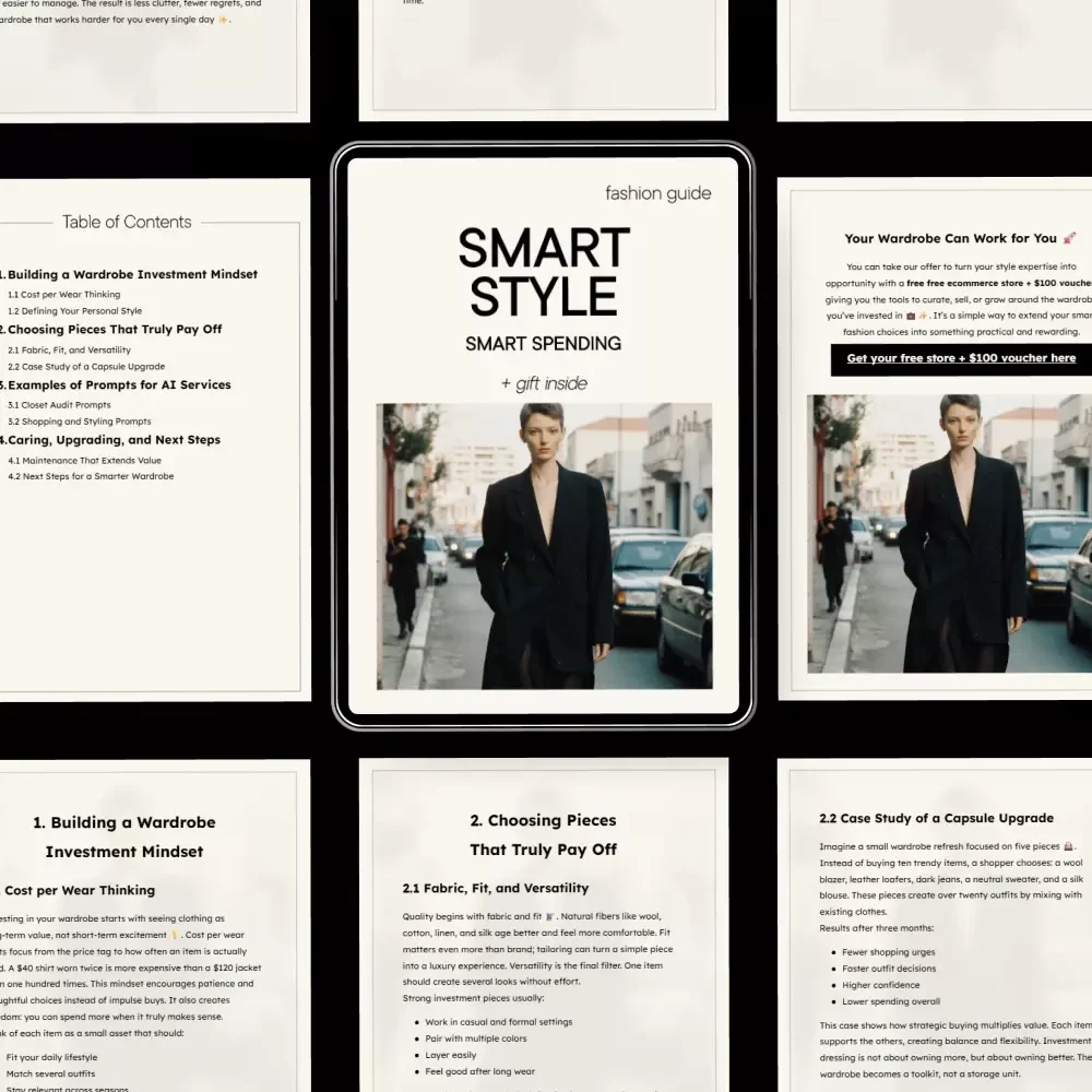 Smart Style, Smart Spending: A Guide to Investing in Your Wardrobe for Lasting Value