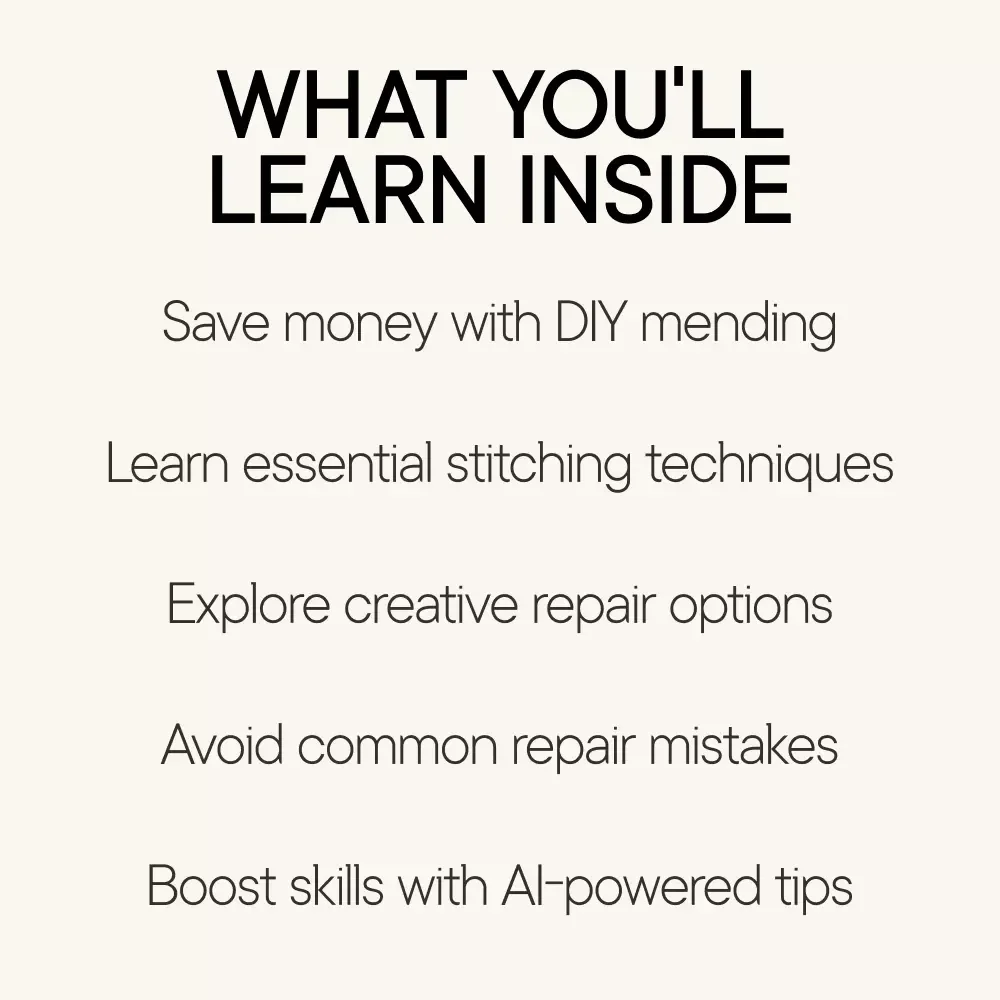 Threads and Tricks: Shirt Mending Simplified - Your Ultimate eBook Guide on How to Mend a Hole in a Shirt