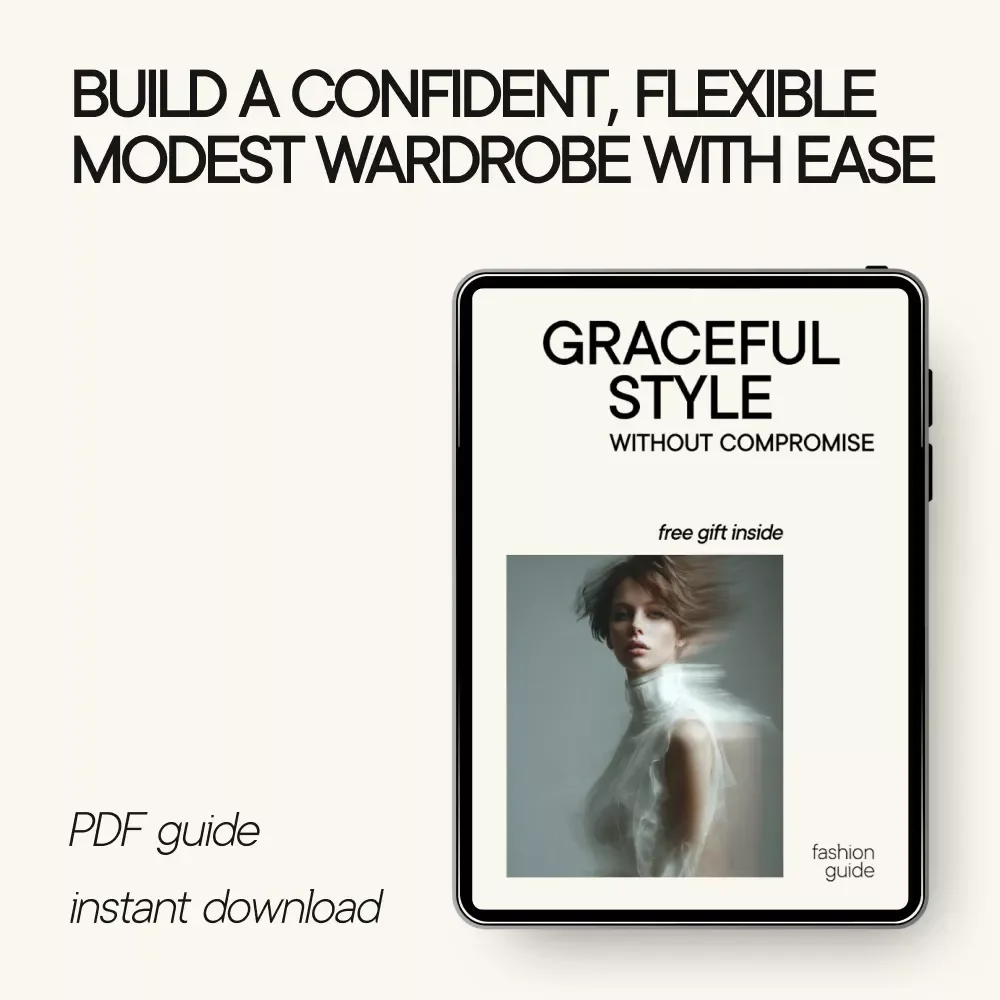 Graceful Style Without Compromise – Modest Fashion Guide, Digital Download eBook for Building a Flexible Modest Wardrobe