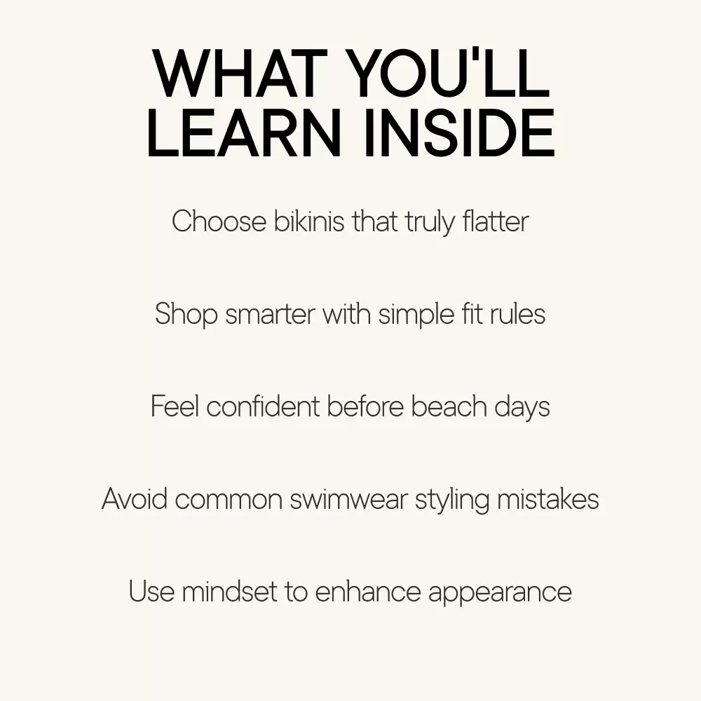 Feel Amazing in Your Bikini | Confidence-First eBook Guide on how to look good in a bikini | Style, Fit & Mindset Digital Download