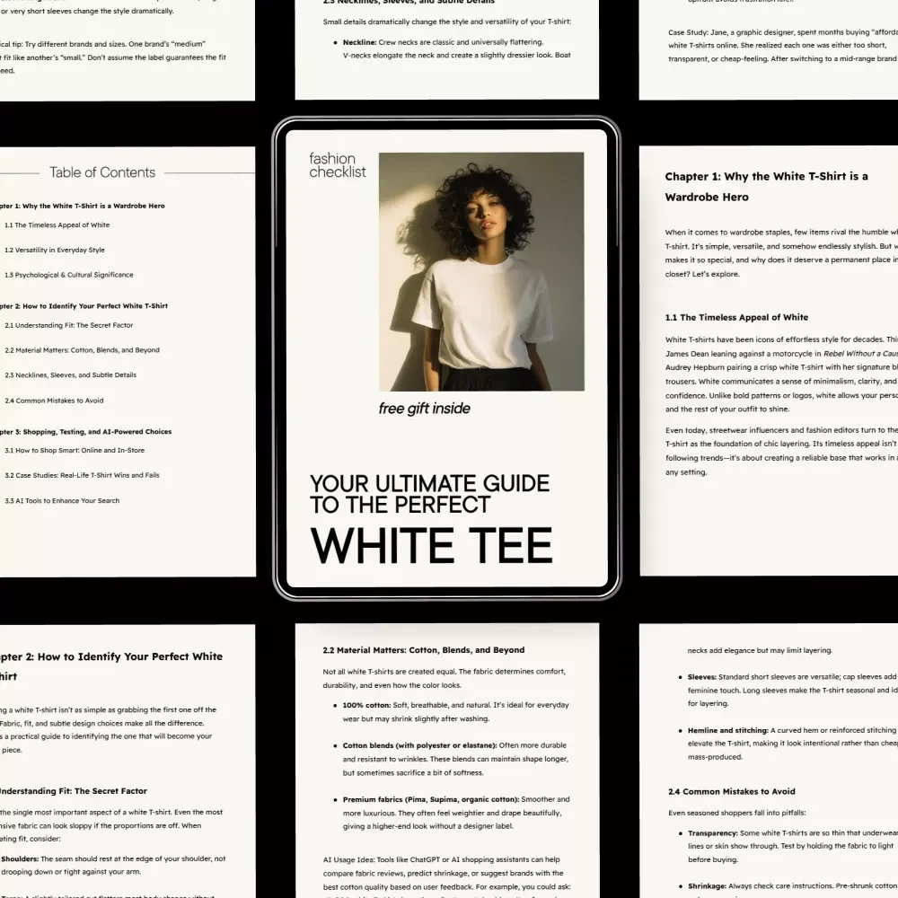 Your Ultimate Guide to the Perfect White Tee | the perfect white t shirt how to find it | Digital Style Guide