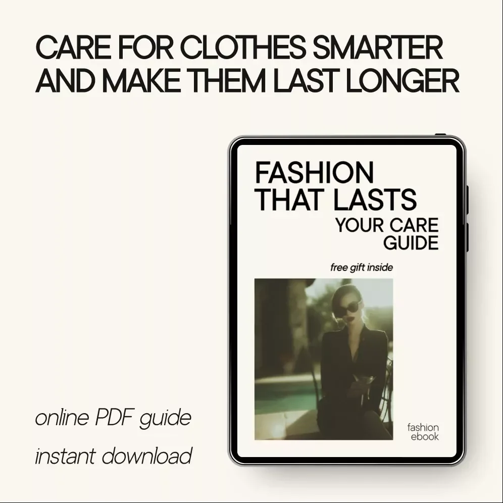 Fashion That Lasts: Your Care Guide – Sustainable Clothing Care eBook, Wardrobe Maintenance Checklist, Laundry & Fabric Care Digital Download