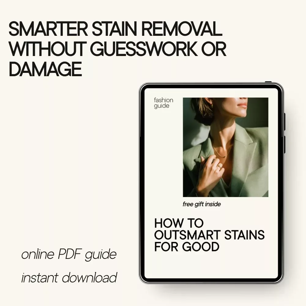 How to Outsmart Stains for Good – Smart Stain Removal Guide, Laundry Care eBook, Easy Fabric Cleaning Checklist, Digital Download