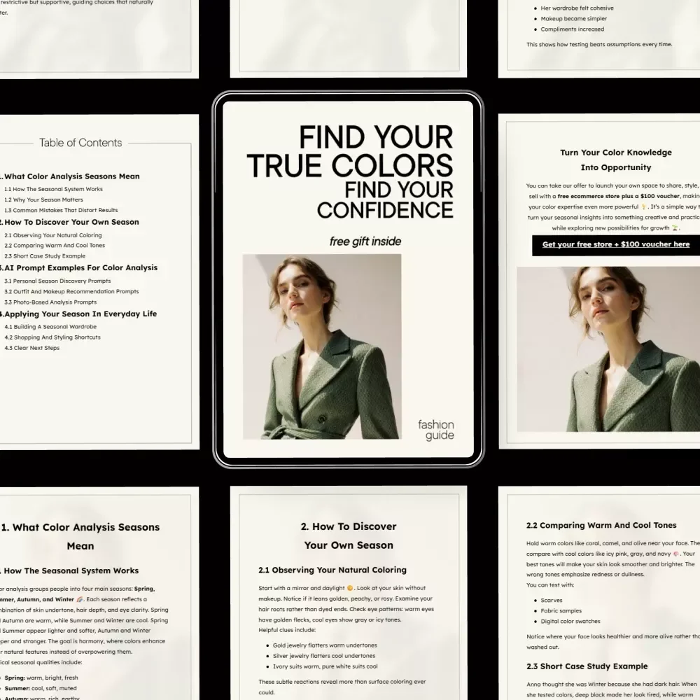Find Your True Colors, Find Your Confidence – A Practical Guide to Color Analysis How to Find Your Season