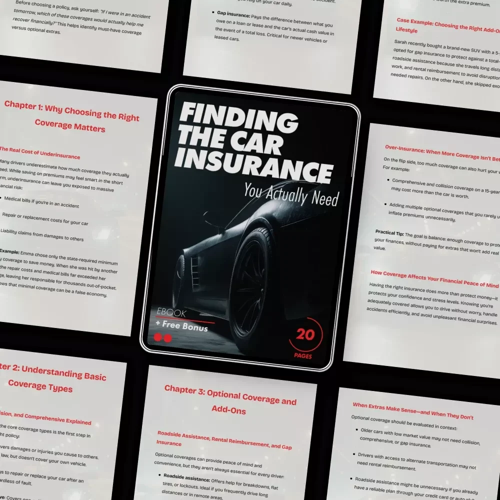 Finding the Car Insurance You Actually Need | Practical eBook Guide Answering what car insurance coverage do i really need | Smart Coverage Decisions Made Simple