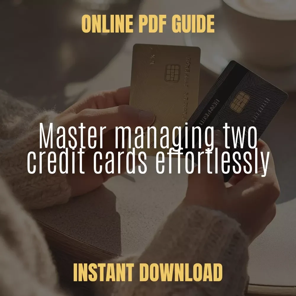 A Simple Guide to Managing Two Credit Cards Like a Pro - Credit Card Strategy eBook for Smart Spending