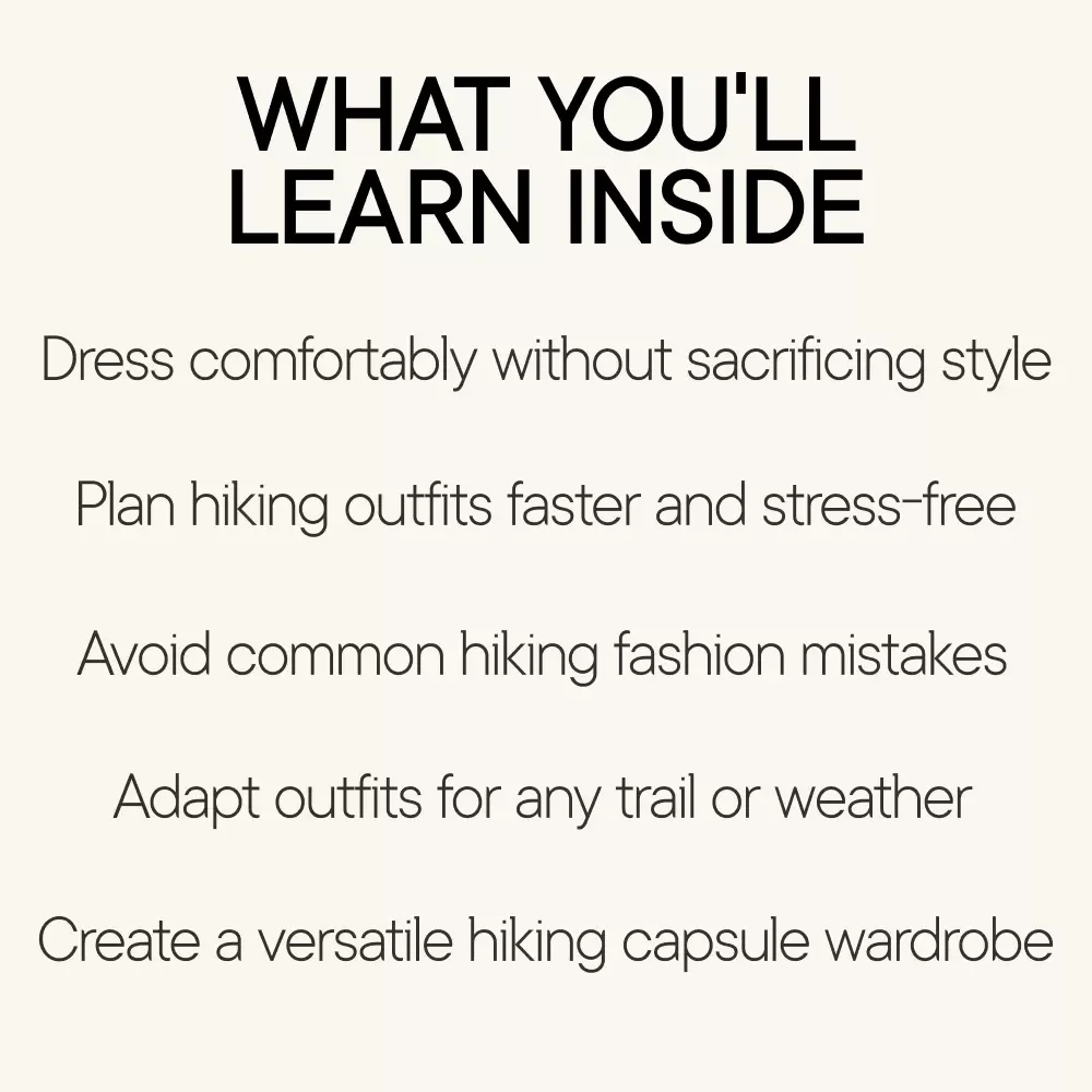 Trail Ready and Still You | Stylish Hiking Outfit Guide, Trail Style eBook, Hiking Capsule Wardrobe & Outfit Planning Checklist