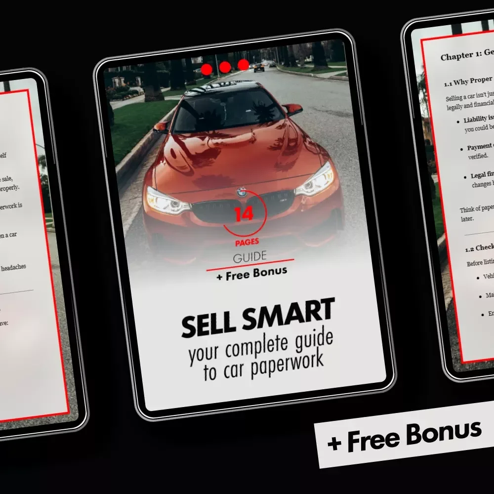 Sell Smart: Your Complete Guide to Car Paperwork – Digital Download for Effortless Car Sales