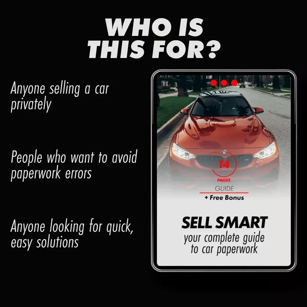 Sell Smart: Your Complete Guide to Car Paperwork – Digital Download for Effortless Car Sales