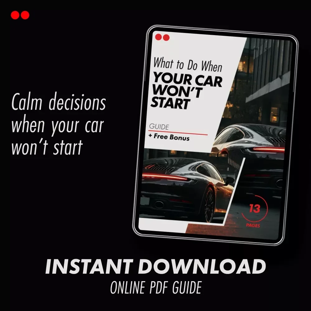 What to Do When Your Car Won’t Start – Practical Step-by-Step Guide for When My Car Won't Start But the Lights Work | Instant Digital Download