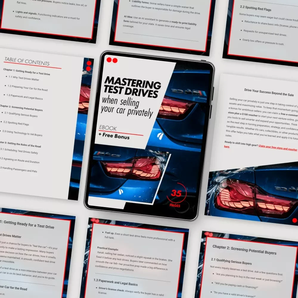 Mastering Test Drives When Selling Your Car Privately: The Ultimate Guide to Handling Test Drives with Confidence