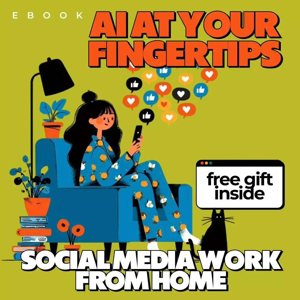 AI at Your Fingertips: Social Media Work from Home – AI Social Media Guide, Work From Home Digital Download, Remote Social Media Marketing eBook