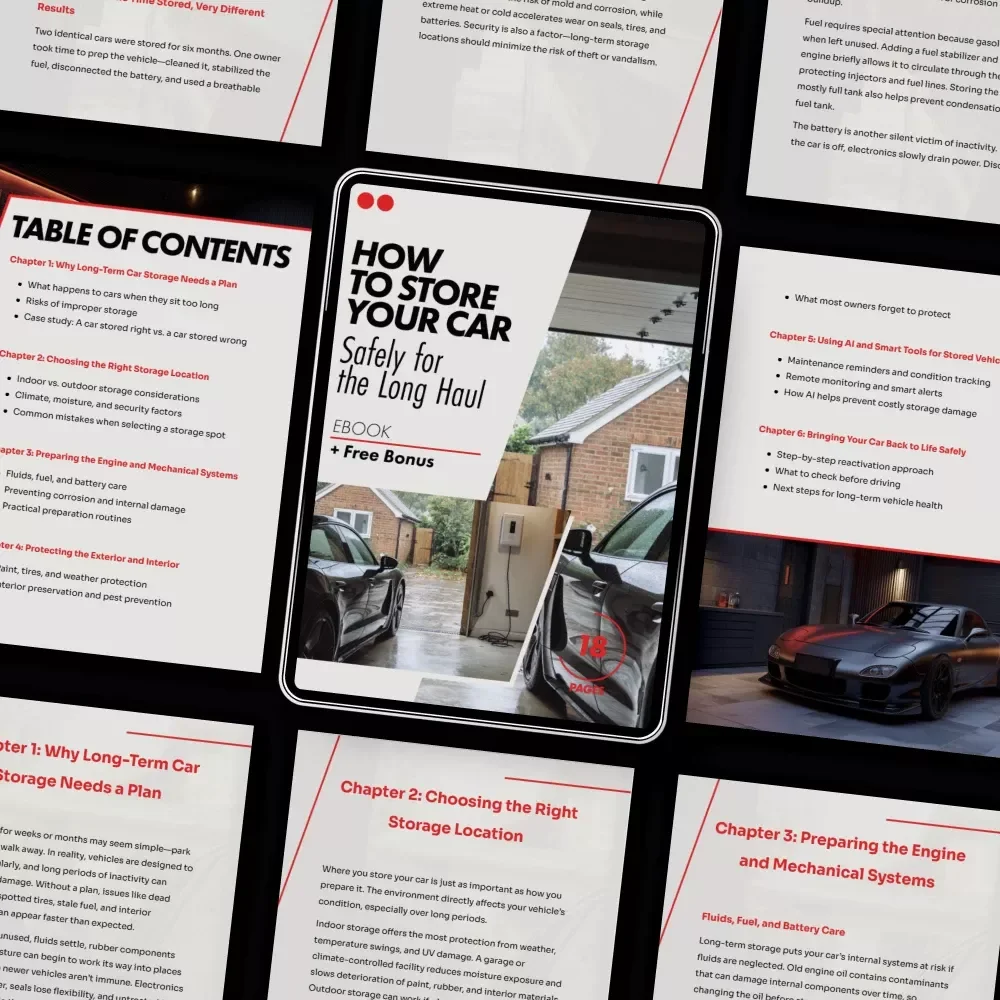 How to Store Your Car Safely for the Long Haul | Smart Vehicle Storage eBook | Complete Guide on how to store a car for long periods of time