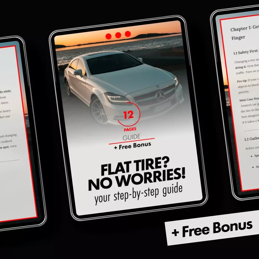 Flat Tire? No Worries! Your Step-by-Step Guide – Easy Change a Tire Digital Guide, Beginner-Friendly Car Emergency eBook, Printable Checklist, Roadside Safety Download