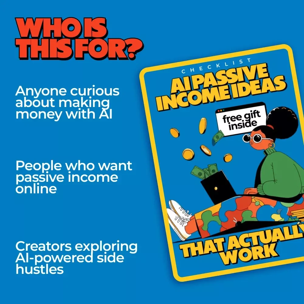 AI Passive Income Ideas That Actually Work | Digital Download Checklist, AI Side Hustle Guide, Online Business eBook, Automation Income Planner