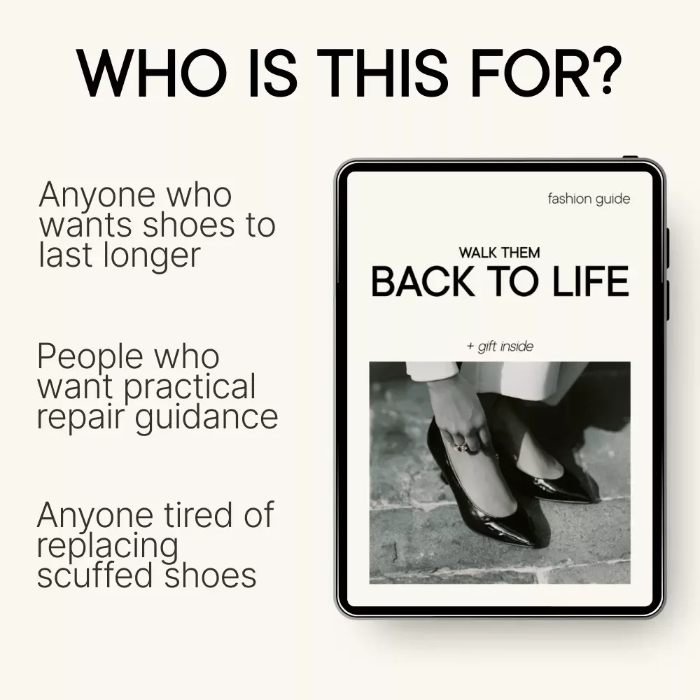 Walk Them Back to Life | Shoe Scuff Repair Guide, Leather Shoe Restoration eBook, Sneaker Scratch Fix Checklist, Digital Download